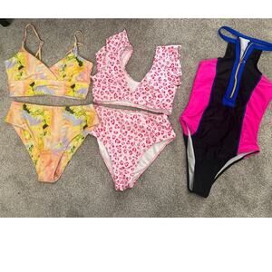 Shein Women's Summer Swimsuit Bundle (3), sz M